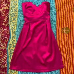 Teeze Me Strapless Fuchsia Cocktail Dress